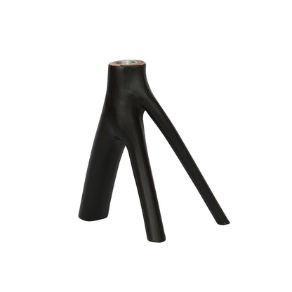 Candelabro de tres brazos - negro