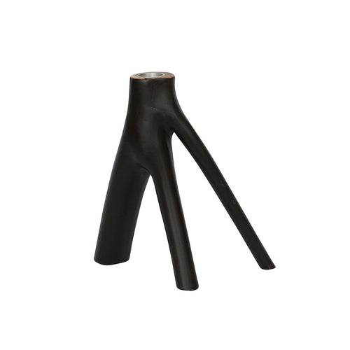 Candelabro de tres brazos - negro