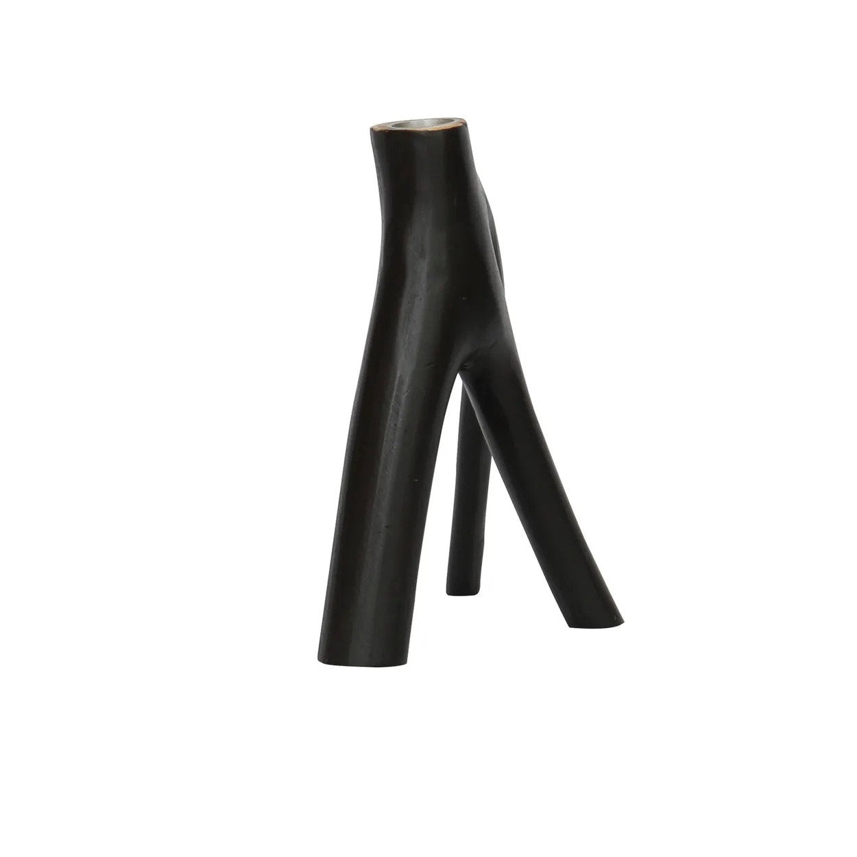 Candelabro de tres brazos - negro