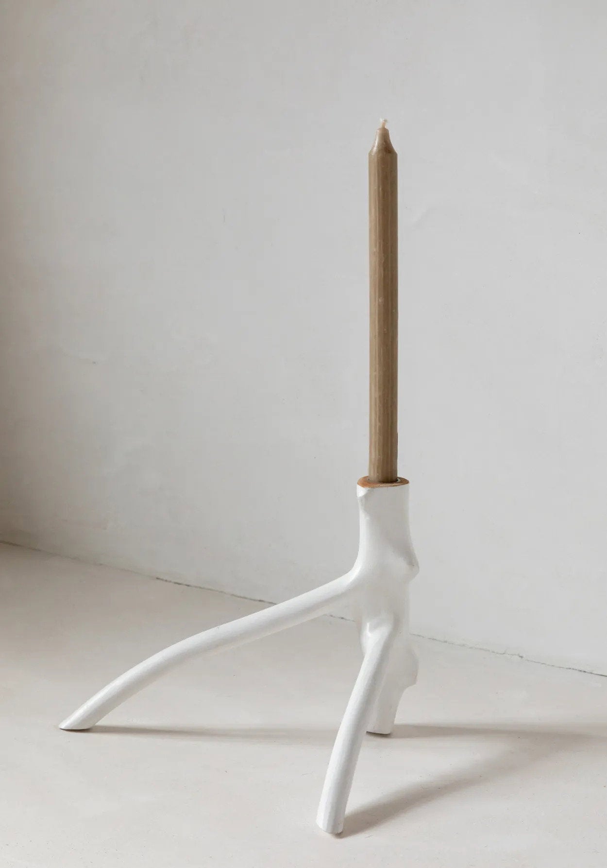 Candelabro de tres brazos - blanco