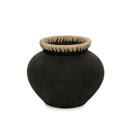 El Jarrón Styly - Negro Natural - M