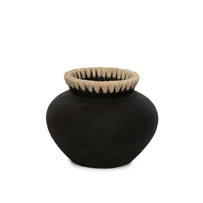 El jarrón Styly - Negro natural - S
