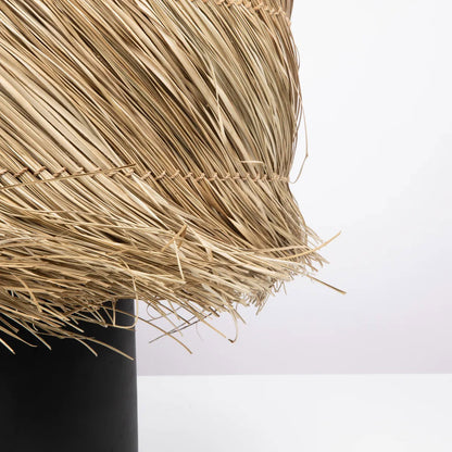 La lámpara de mesa Pandan - negro/natural