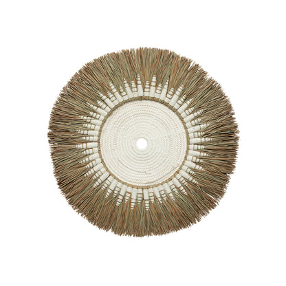 La Decoración de Pared de Macramé de Rafia - Blanco/Natural