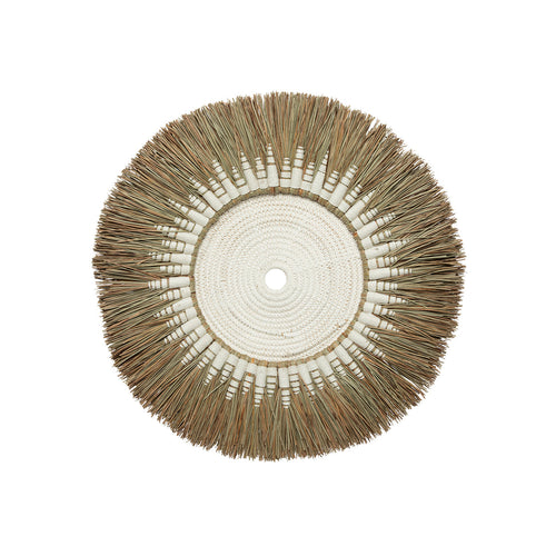 La Decoración de Pared de Macramé de Rafia - Blanco/Natural