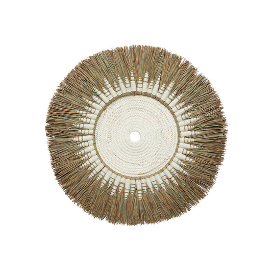 La Decoración de Pared de Macramé de Rafia - Blanco/Natural