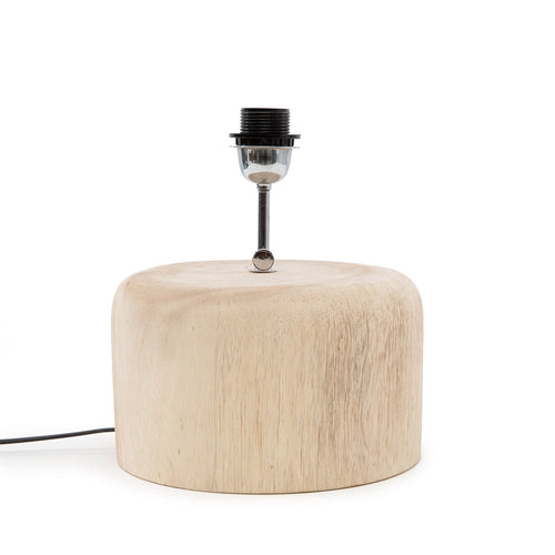 Base de lámpara de mesa de teca - natural