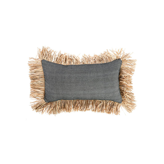 La funda de cojín Cotton Bonita - negro natural - 30x50