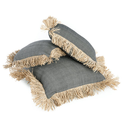 La funda de cojín Cotton Bonita - negro natural - 30x50