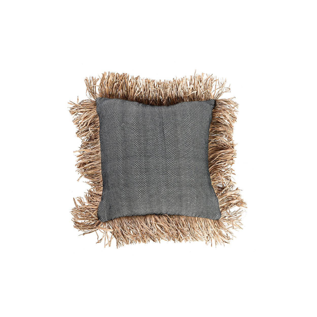 Funda de cojín Cotton Bonita - negro natural - 40x40
