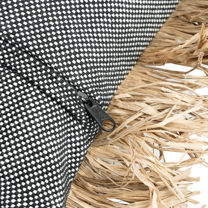 Funda de cojín Cotton Bonita - negro natural - 40x40
