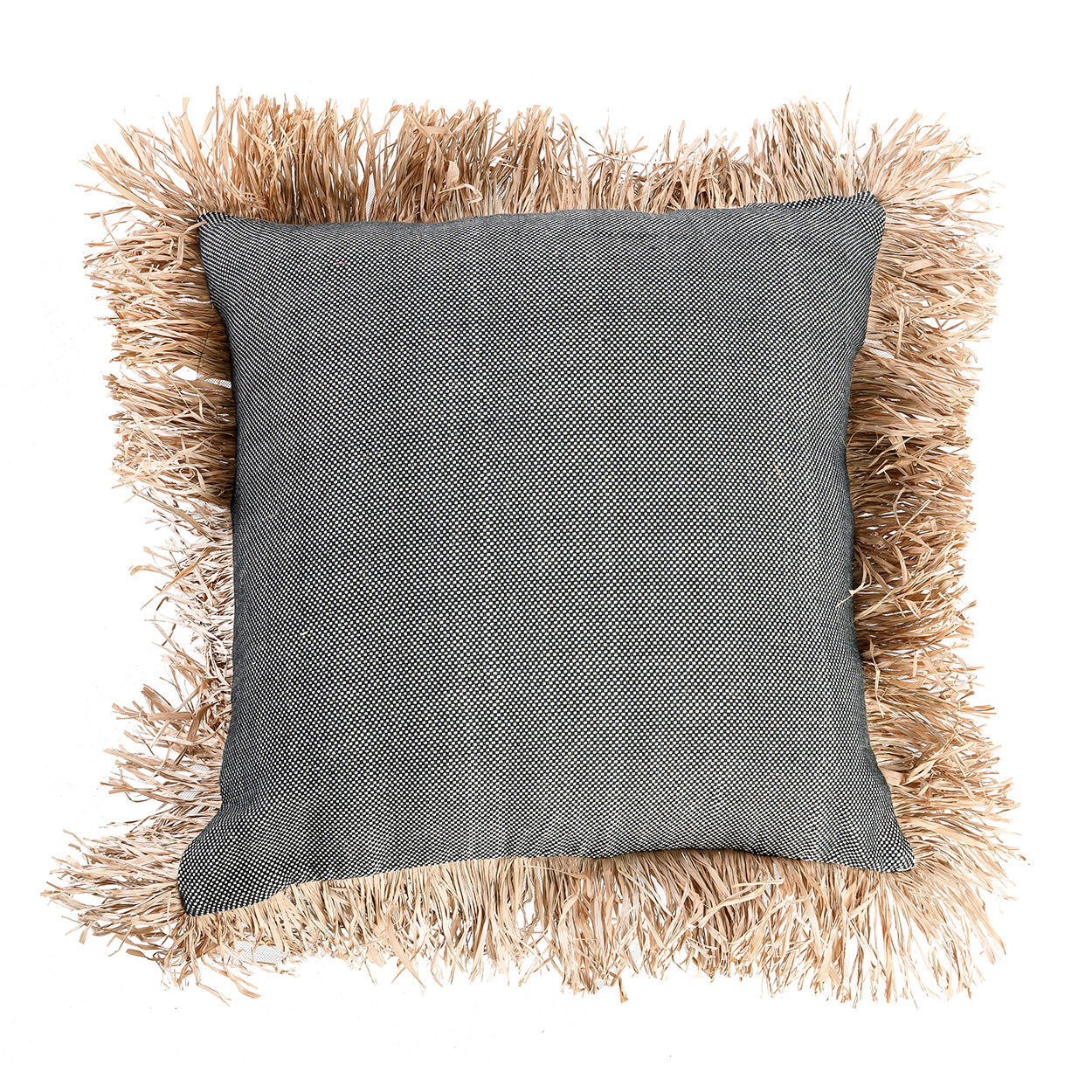 La funda de cojín Bonita de algodón - natural/negro - 60x60