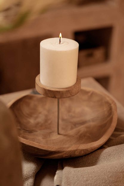 La bandeja para velas - natural