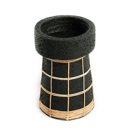 El candelabro Serene - negro natural - L