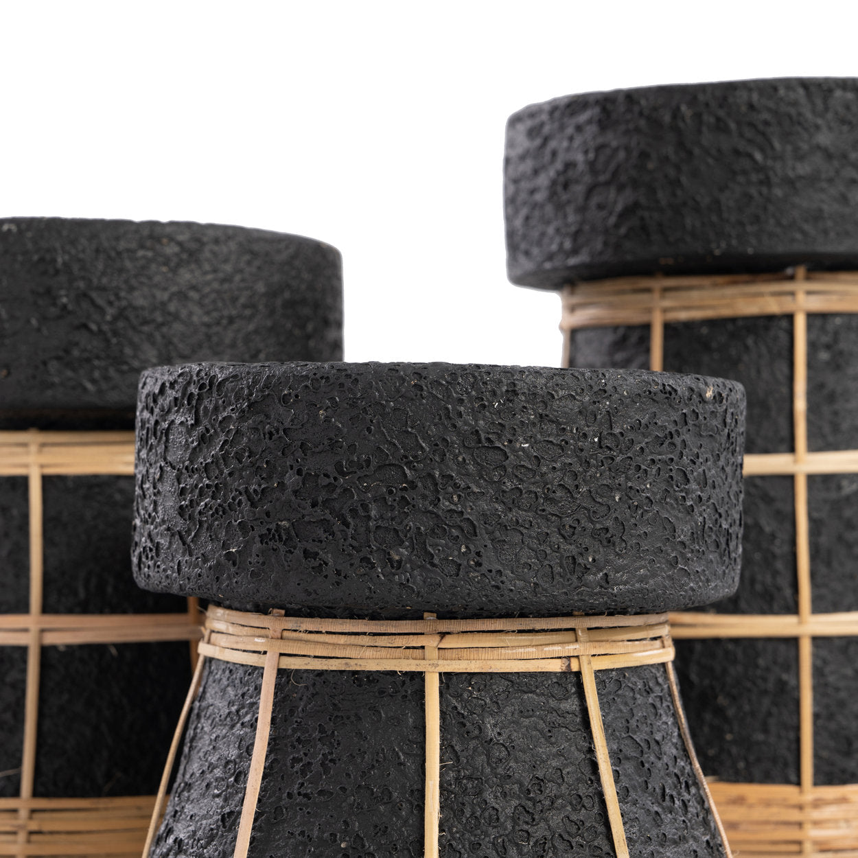 El candelabro Serene - negro natural - L