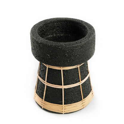 Candelabro Serene - Negro Natural - M