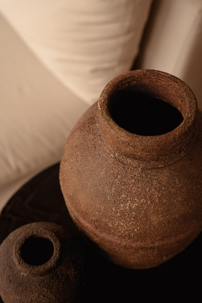 El jarrón Amphora Rustica - terracota - L