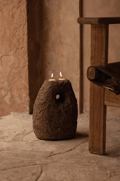 Candelabro Terra Totem - marrón