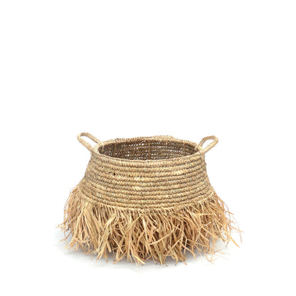 Cestas de Raffia Deluxe - natural - mediana