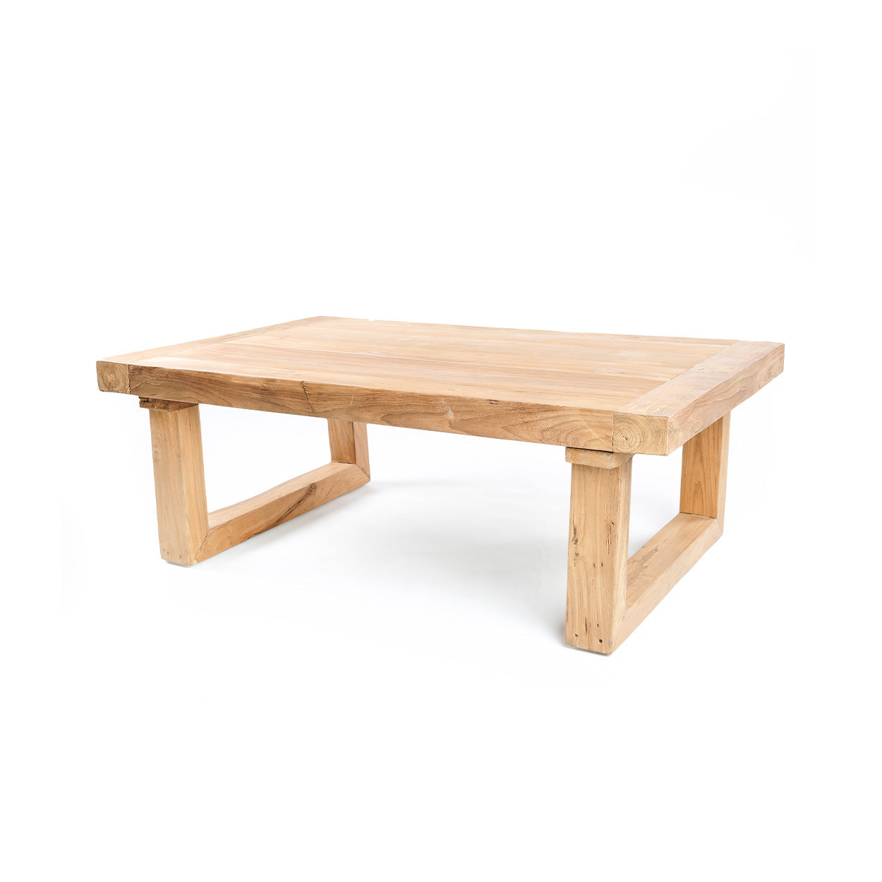 Mesa de centro de teca reciclada - natural