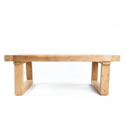 Mesa de centro de teca reciclada - natural