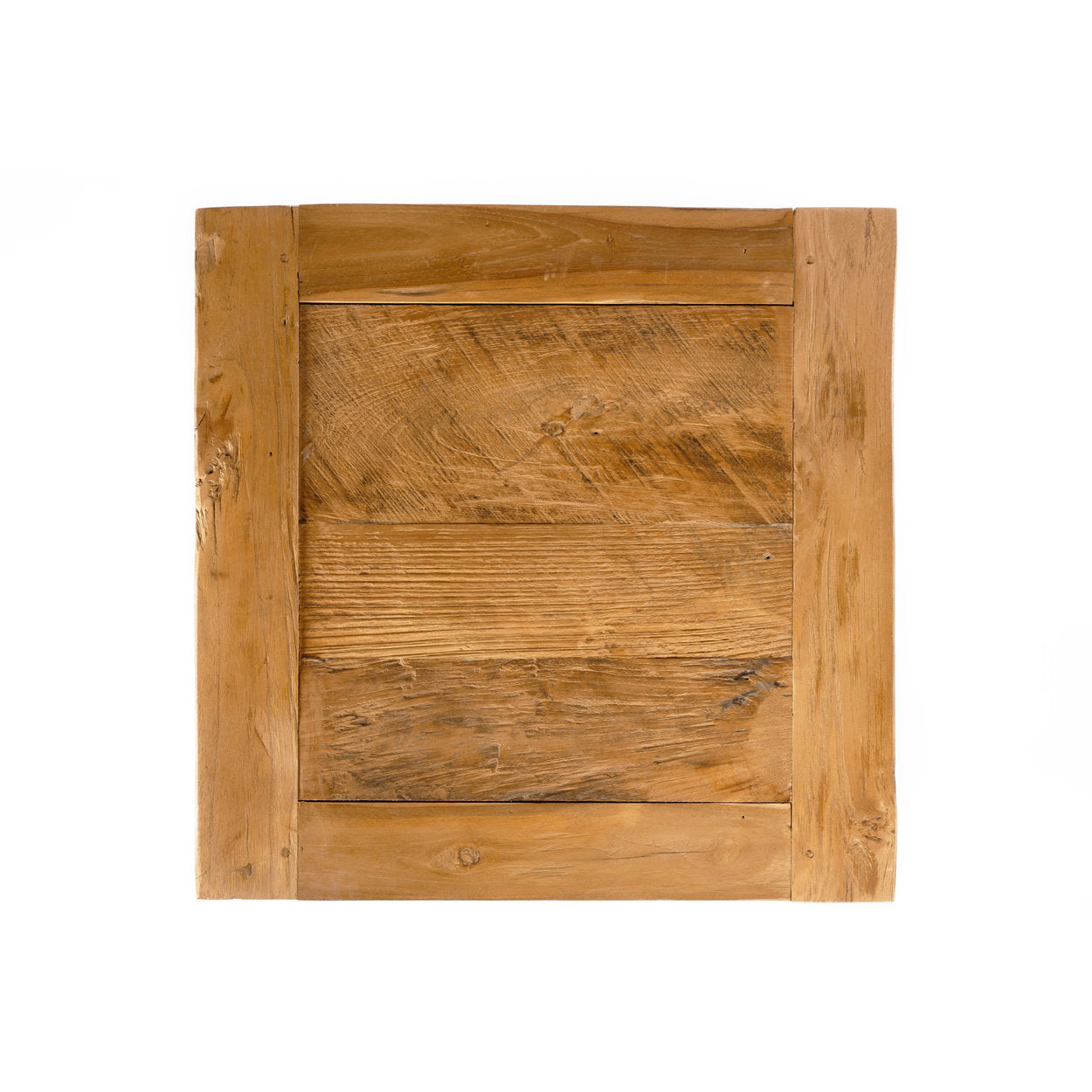 Mesa auxiliar de teca reciclada - natural