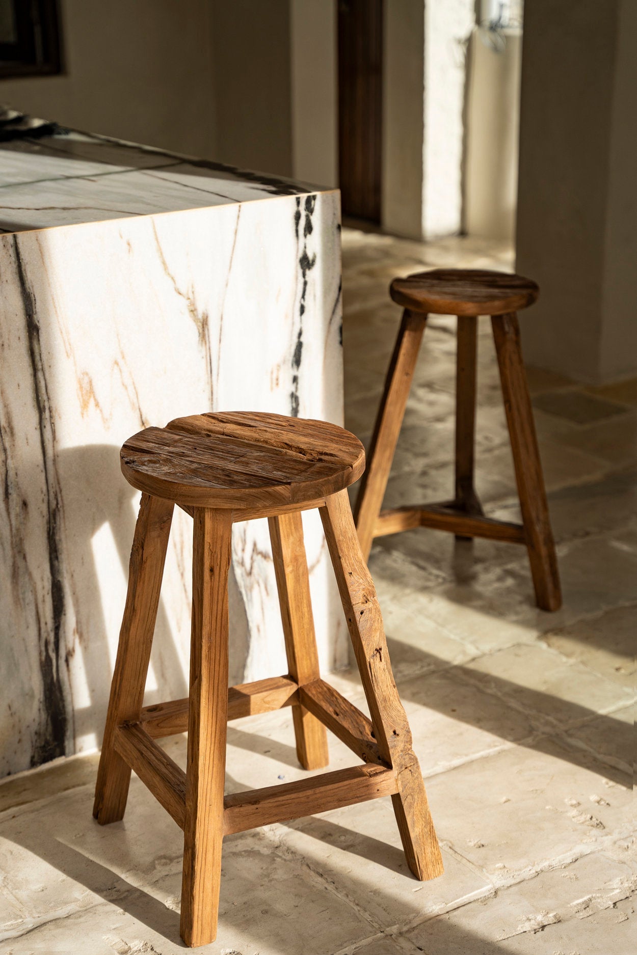 Taburete de bar Shibori - natural