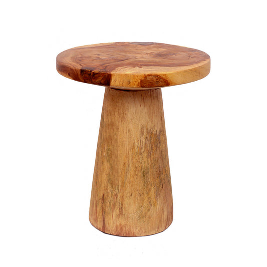La mesa auxiliar Timber Conic - Natural - 50