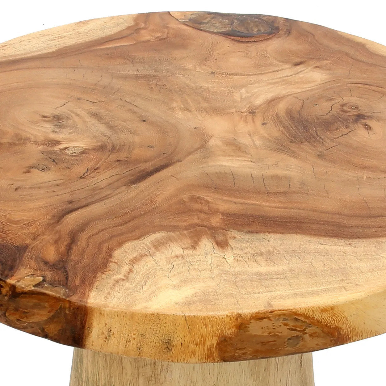 La mesa auxiliar Timber Conic - Natural - 50