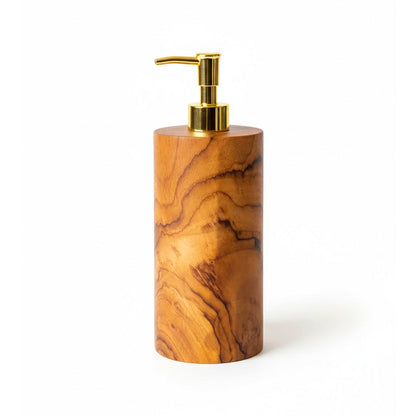 El dispensador de jabón de madera - natural