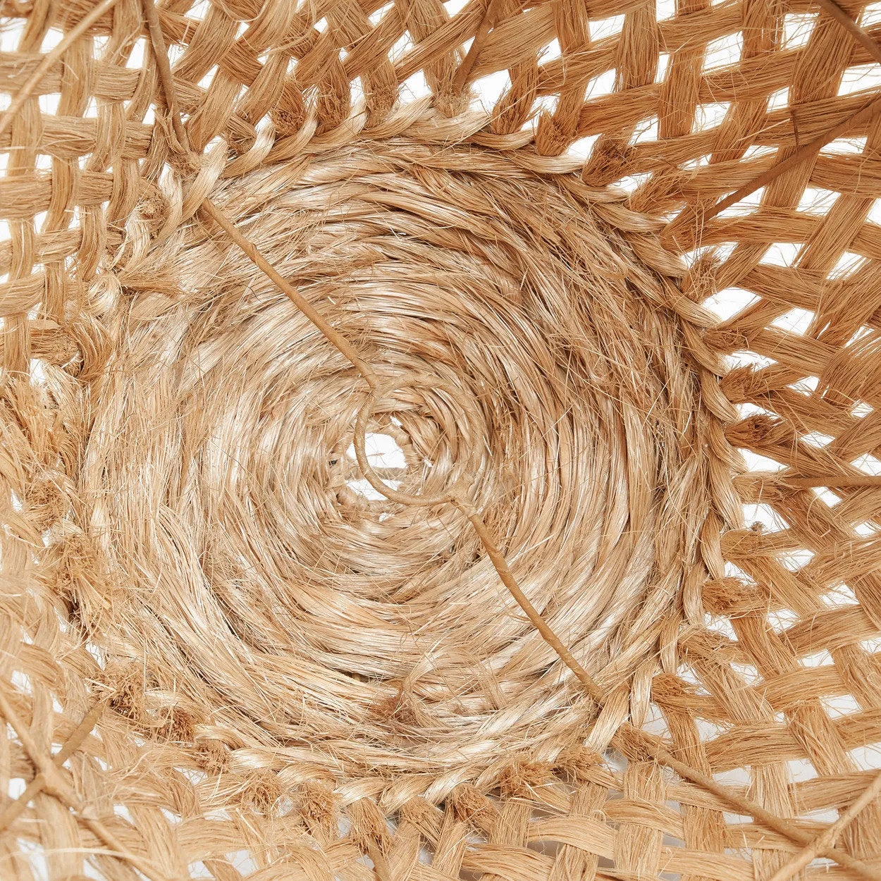 Colgante medusa de abacá - natural - L