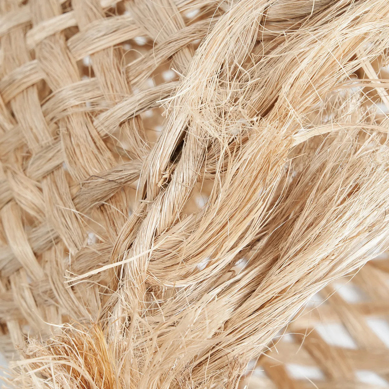Lámpara colgante de medusa Abaca - natural - M