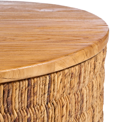 Mesa de centro redonda Abaca Magani - natural