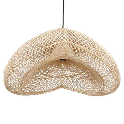 Lámpara colgante de ratán orgánica Maze XL - Ø 75x31 cm