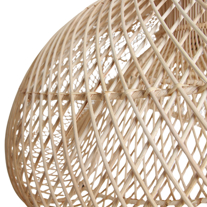 Lámpara colgante de ratán orgánica Maze XL - Ø 75x31 cm