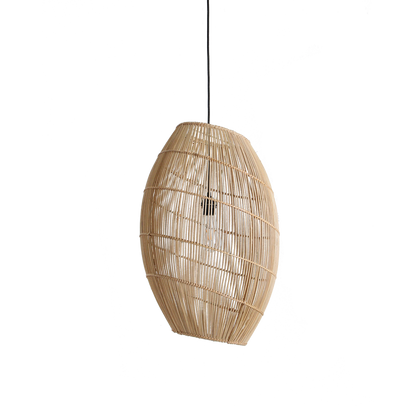 Lámpara colgante de ratán Luna Halo - Ø 40x60 cm
