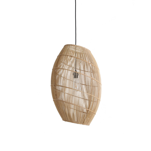 Lámpara colgante de ratán Luna Halo - Ø 40x60 cm