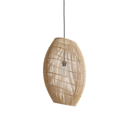 Lámpara colgante de ratán Luna Halo - Ø 40x60 cm