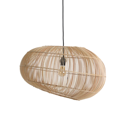 Lámpara colgante de ratán Luna Orbit - Ø 62 x 37 cm