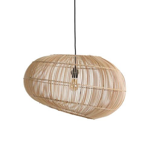 Lámpara colgante de ratán Luna Orbit - Ø 62 x 37 cm
