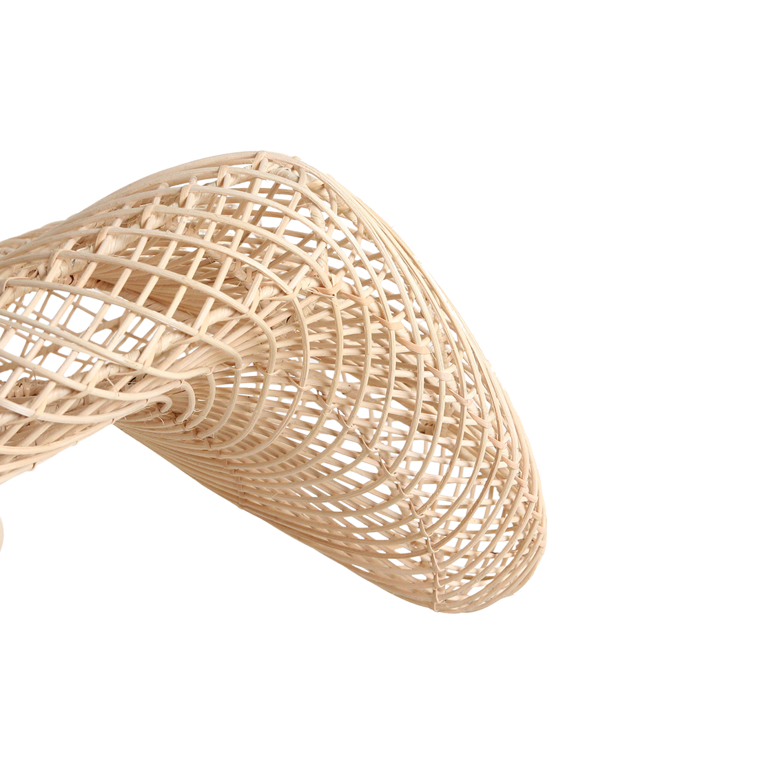 Lámpara colgante Wave de ratán L - Ø 71x26 cm