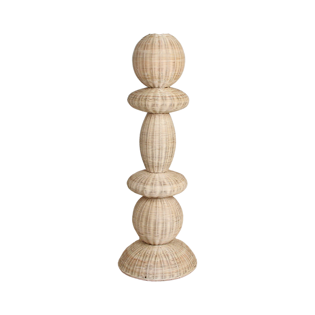 Lámpara de pie Tao de ratán - 140 cm