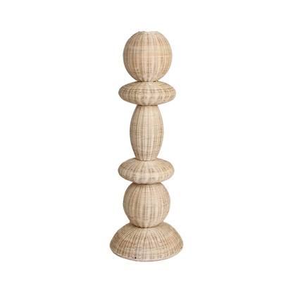 Lámpara de pie Tao de ratán - 140 cm