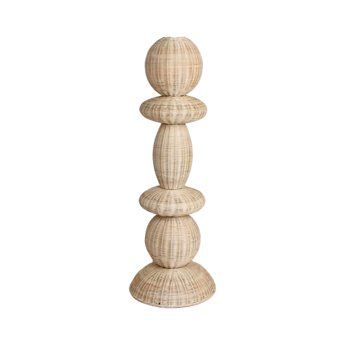 Lámpara de pie Tao de ratán - 140 cm