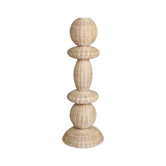 Lámpara de pie Tao de ratán - 140 cm