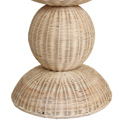 Lámpara de pie Tao de ratán - 140 cm