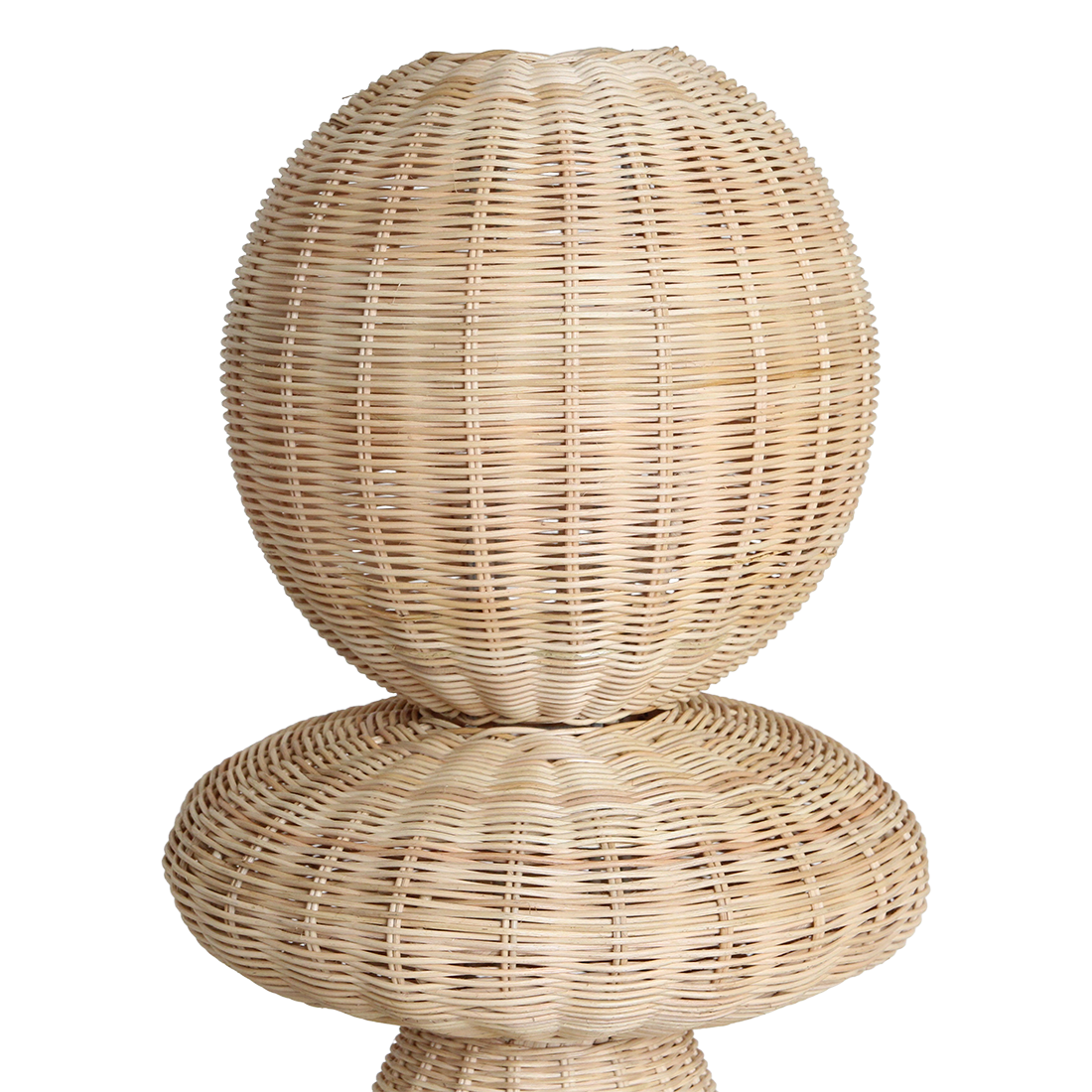 Lámpara de pie Tao de ratán - 140 cm
