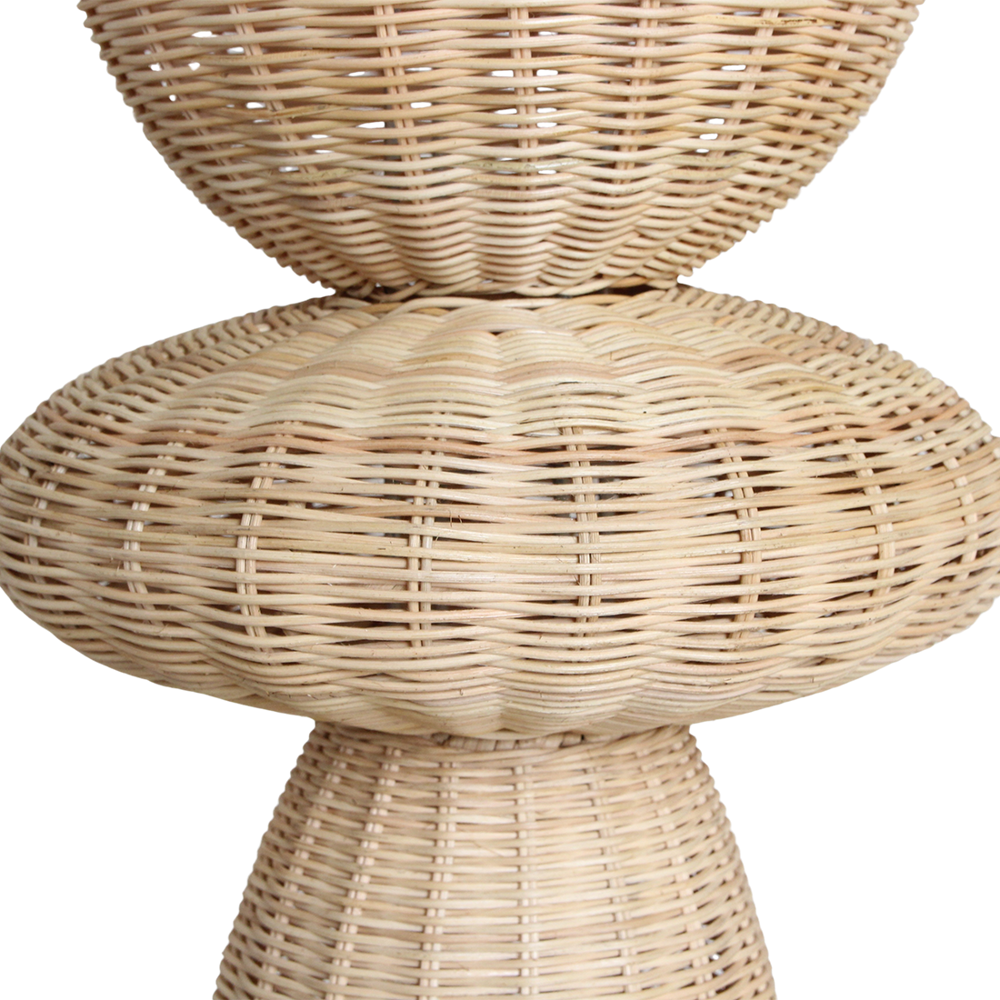 Lámpara de pie Tao de ratán - 140 cm