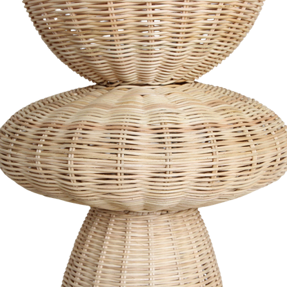 Lámpara de pie Tao de ratán - 140 cm