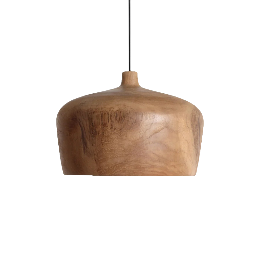 Lámpara colgante Sirocco de teca Dome - Ø 30x20 cm